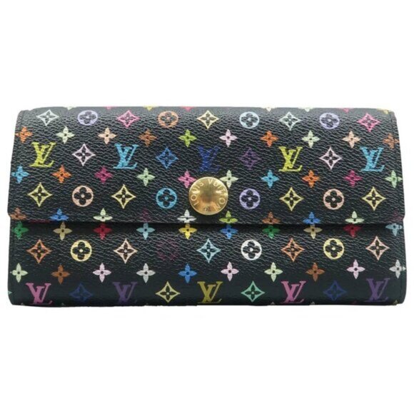 Louis Vuitton Sarah Multicolor Canvas Wallet 388-082225 - Picture 1 of 12